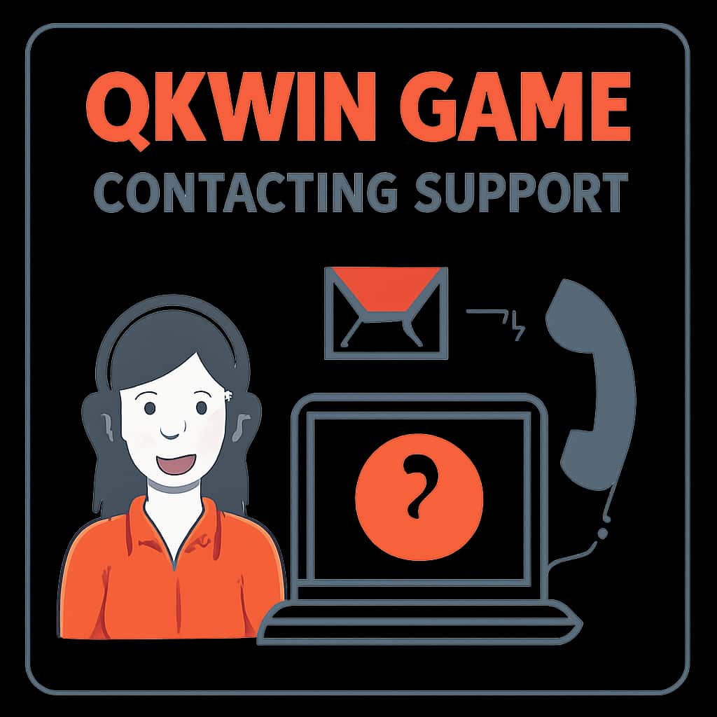 Diagram illustrating Okwin Game Support contact methods.