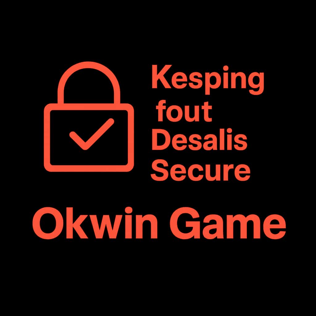 An icon symbolizing account security with the title 'Okwin Game'.