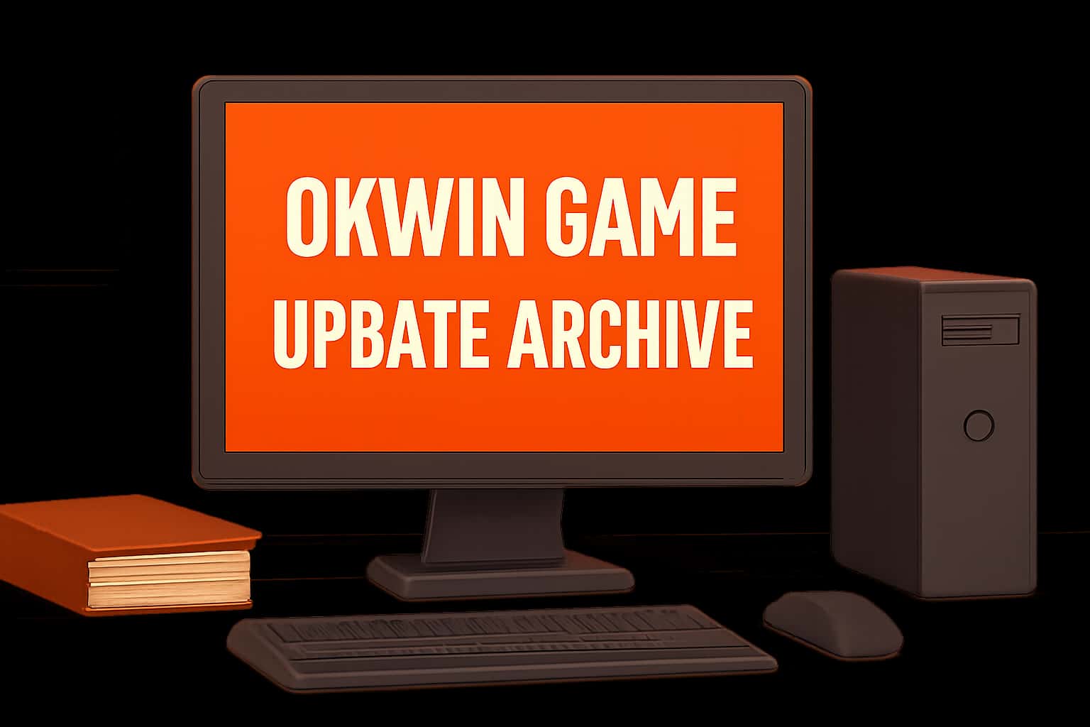 Informational depiction of the Okwin Game Update Archive with clear text.