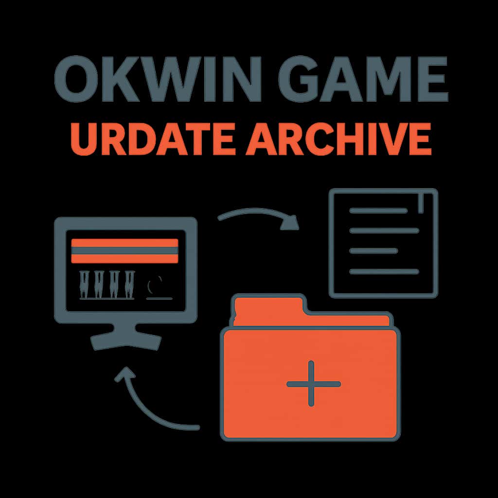 Illustration detailing secure access steps for Okwin Game.