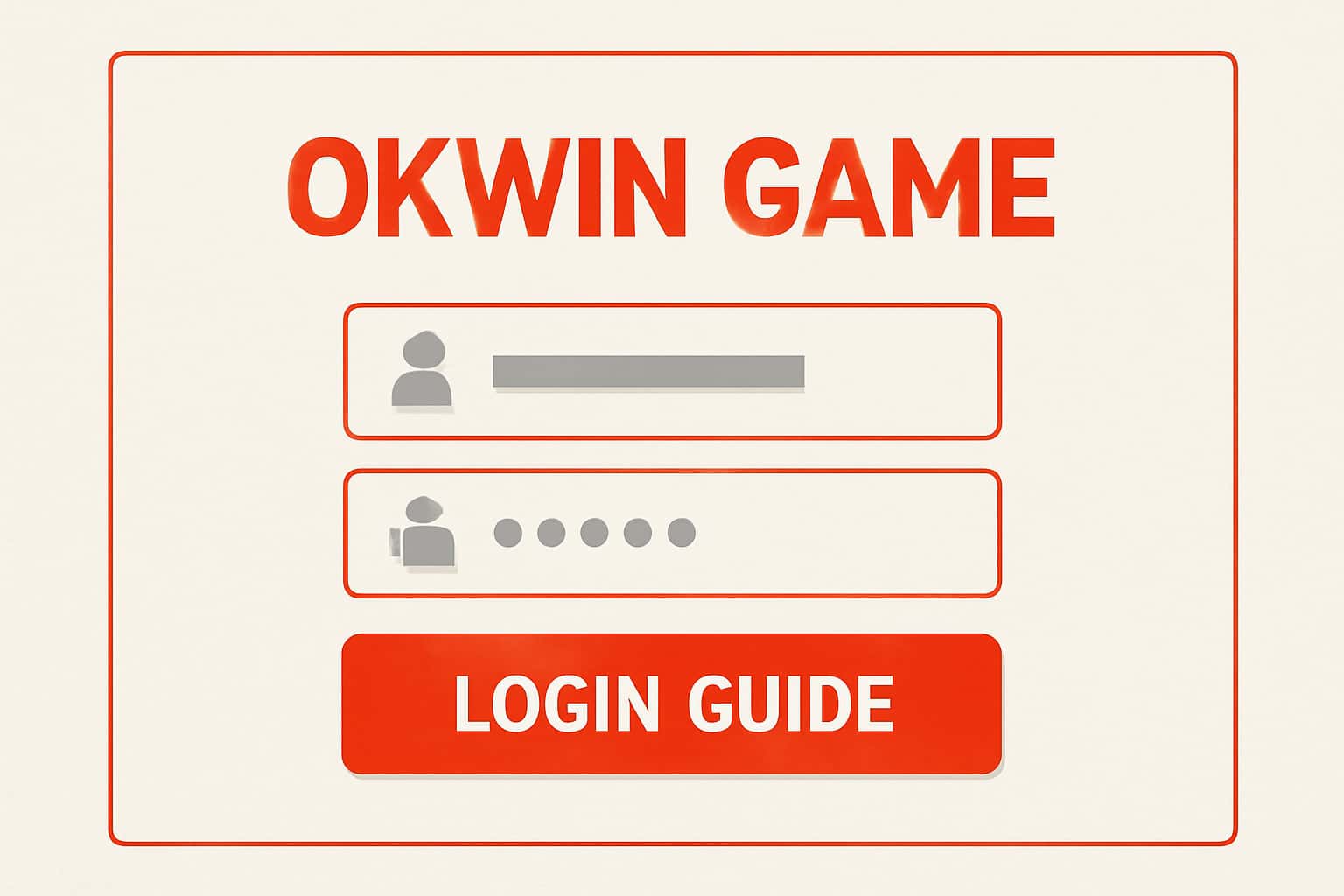 An informative visual representation of the Okwin Game Login Guide with secure access elements.