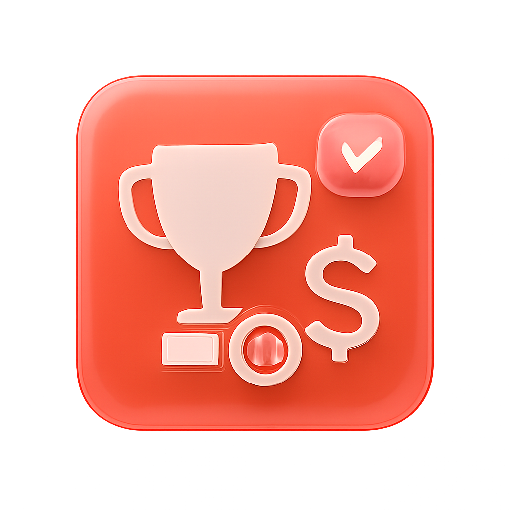 Icon representing the Okwin Game account setup process.