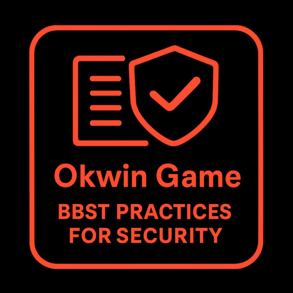 A badge representing the best practices for securing Okwin Game accounts.