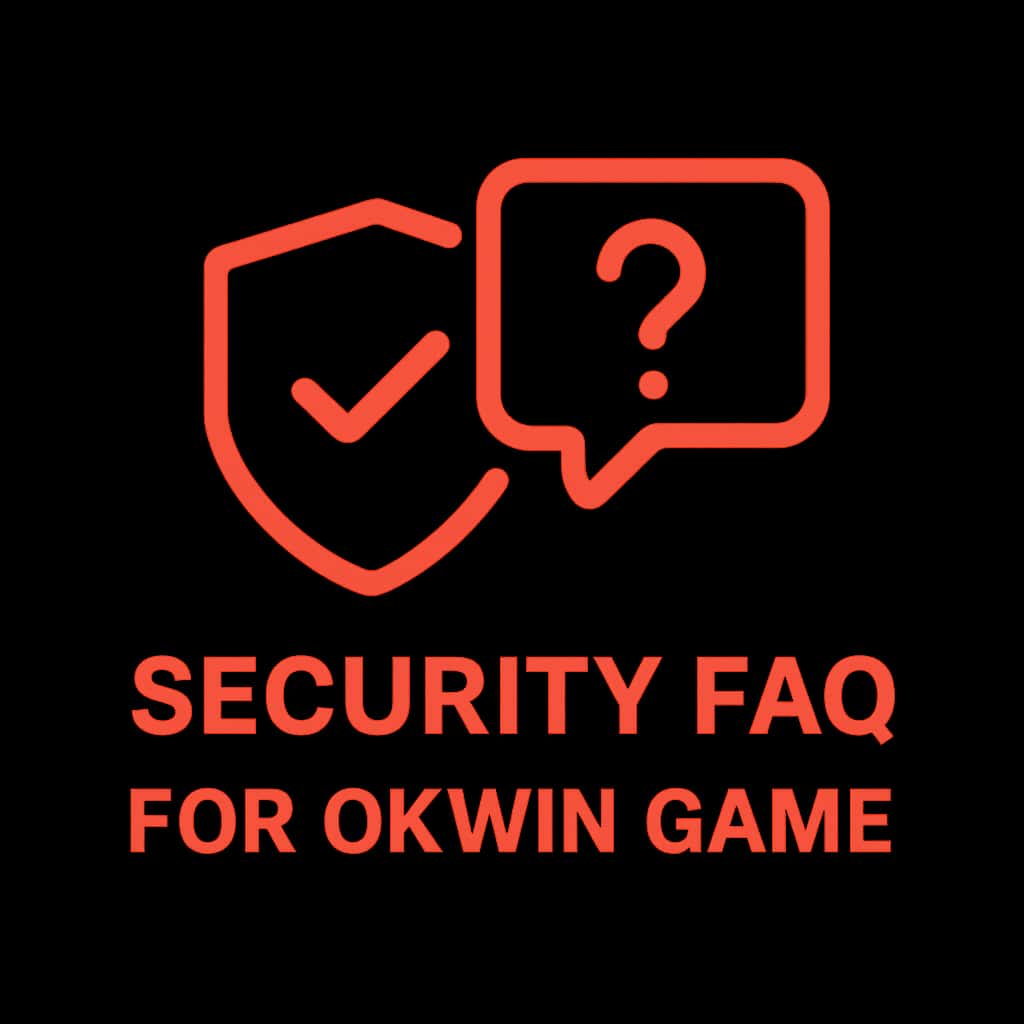 Badge representing security information for Okwin Game.
