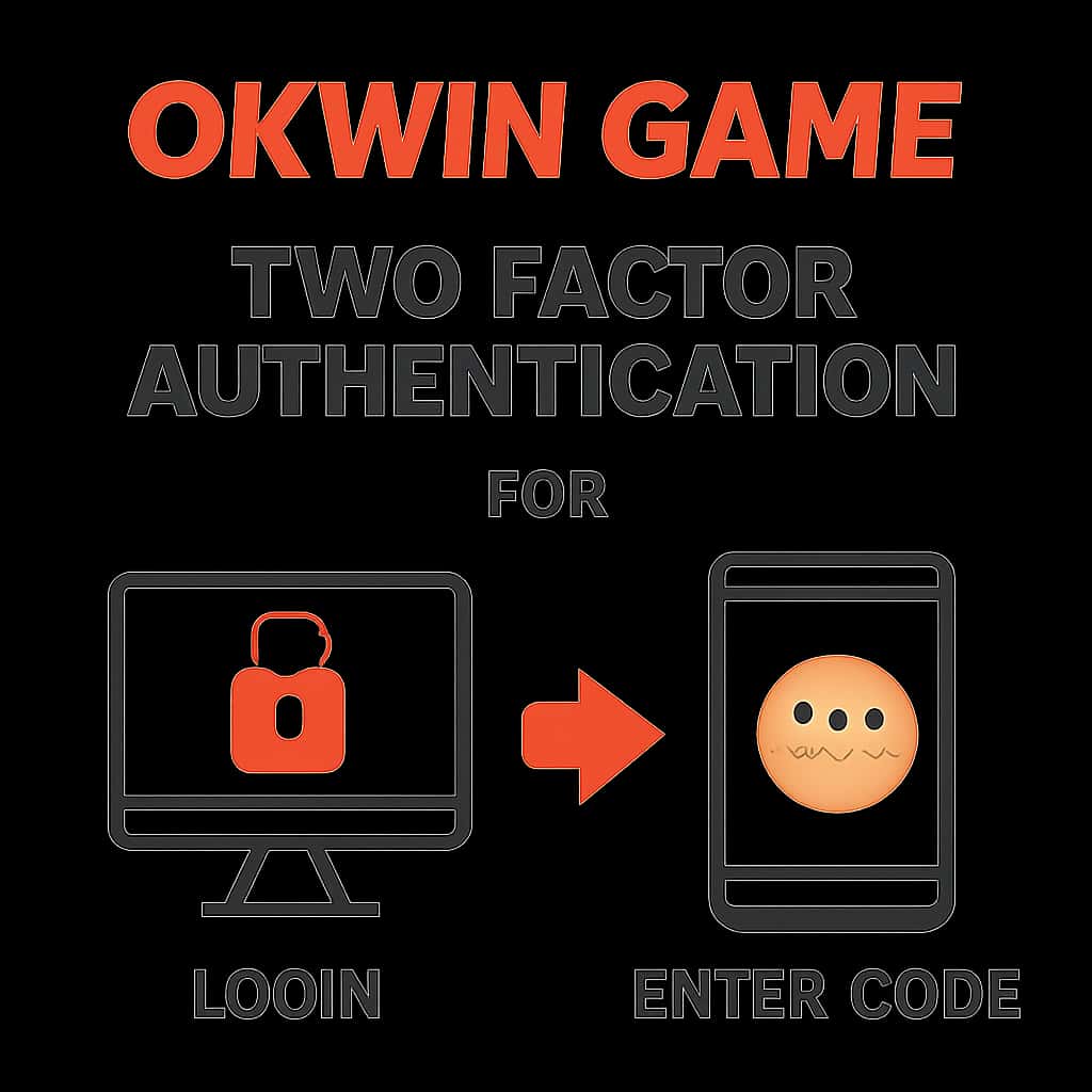 Diagram illustrating Two-Factor Authentication process for Okwin Game.