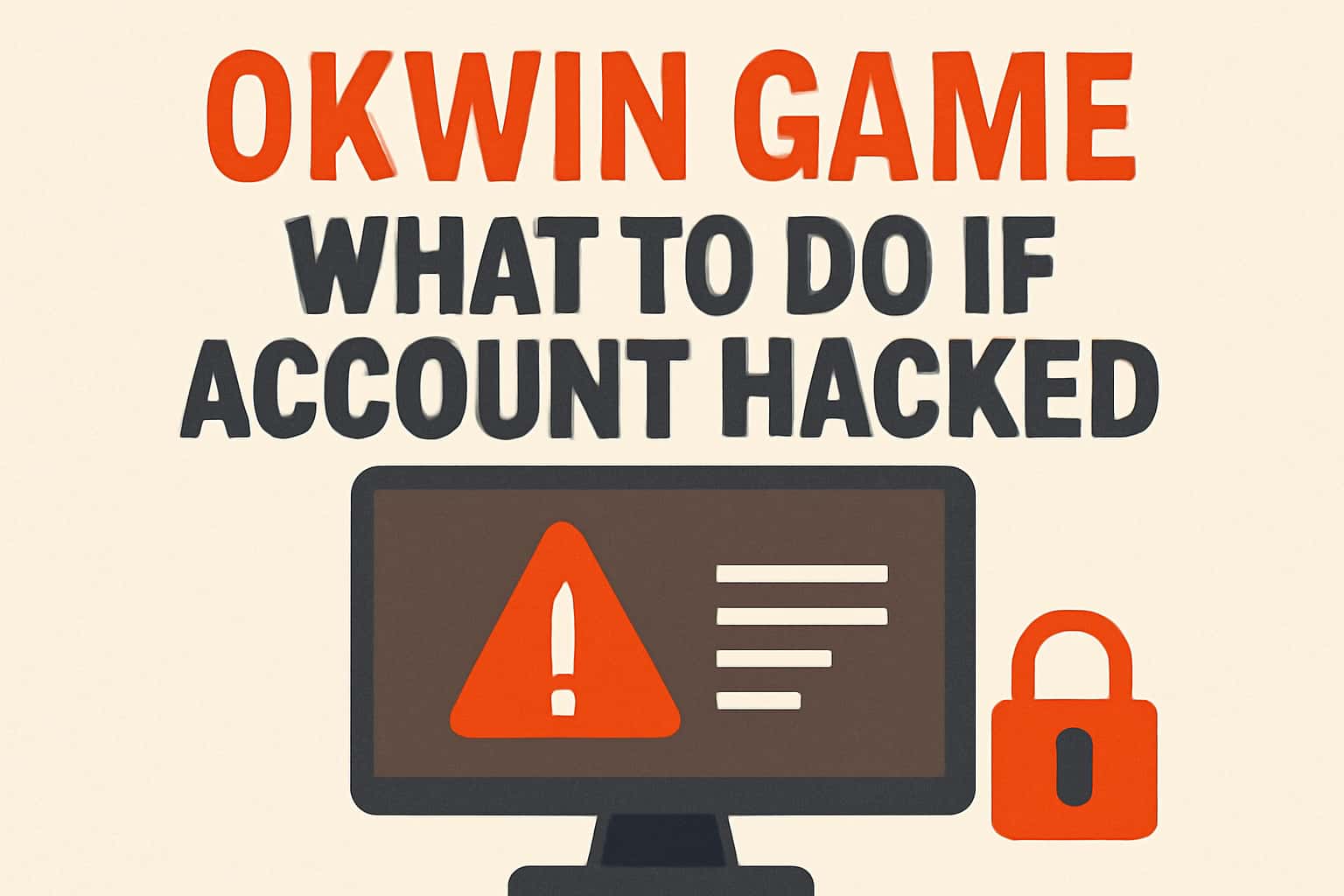 Informational scene regarding Okwin Game account recovery with emphasis on security.